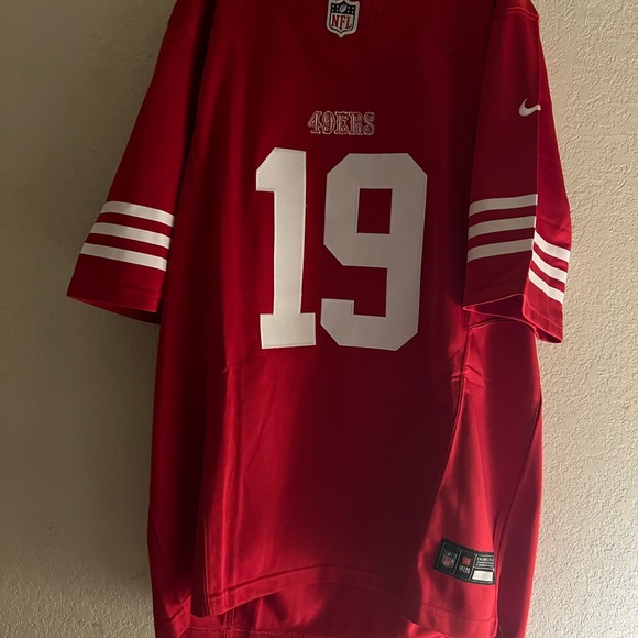 NWT UNISEX SMALL DEEBO SAMUEL NIKE NFL RED & WHITE JERSEY #19 - Picture 4 of 10